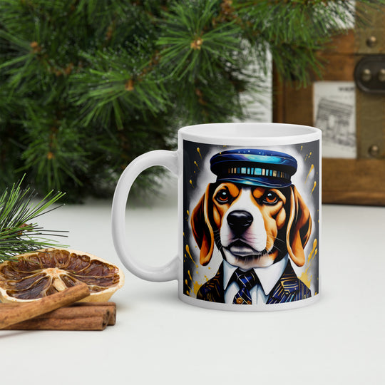 Beagle- White glossy mug