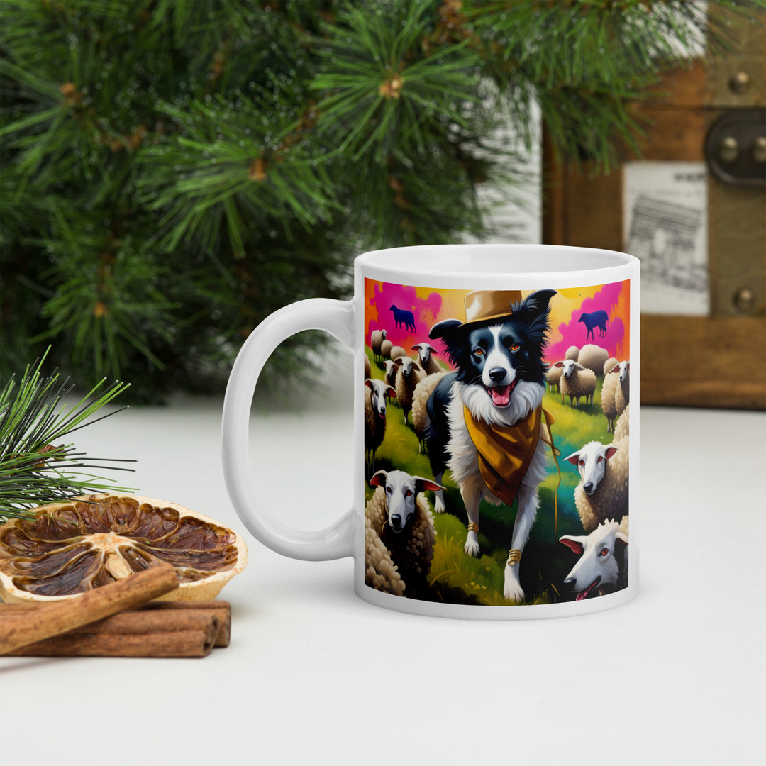 Australian Shepherd- White glossy mug v2