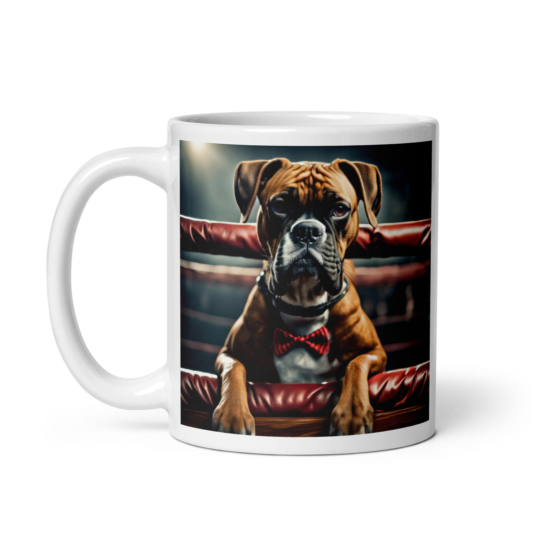 Boxer- White glossy mug v2