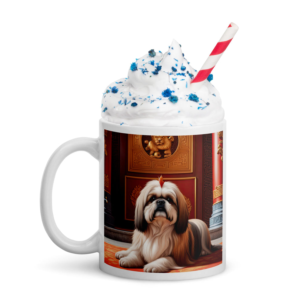 Shih Tzu- White glossy mug