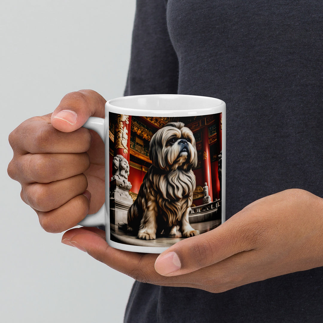 Shih Tzu- White glossy mug v5