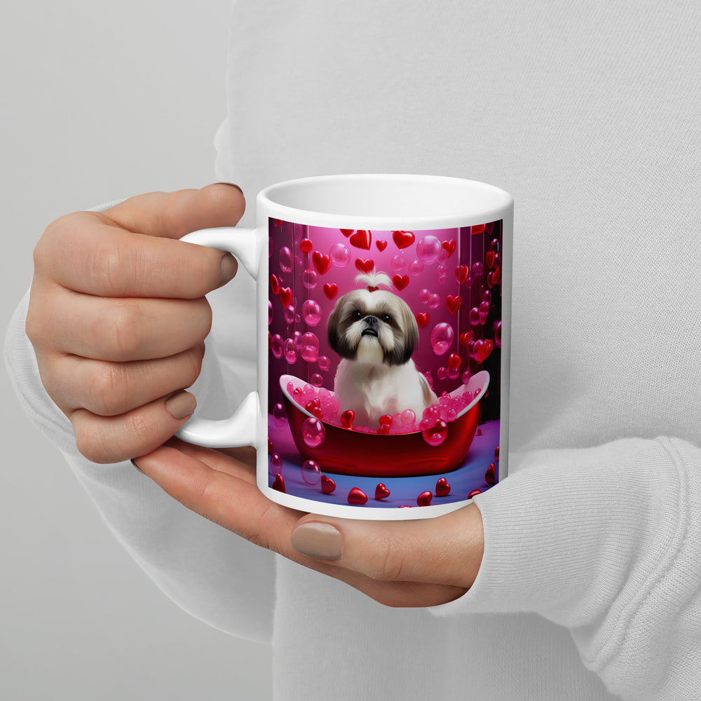 Shih Tzu- White glossy mug