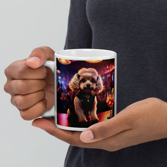 Cavapoo General- White glossy mug v19