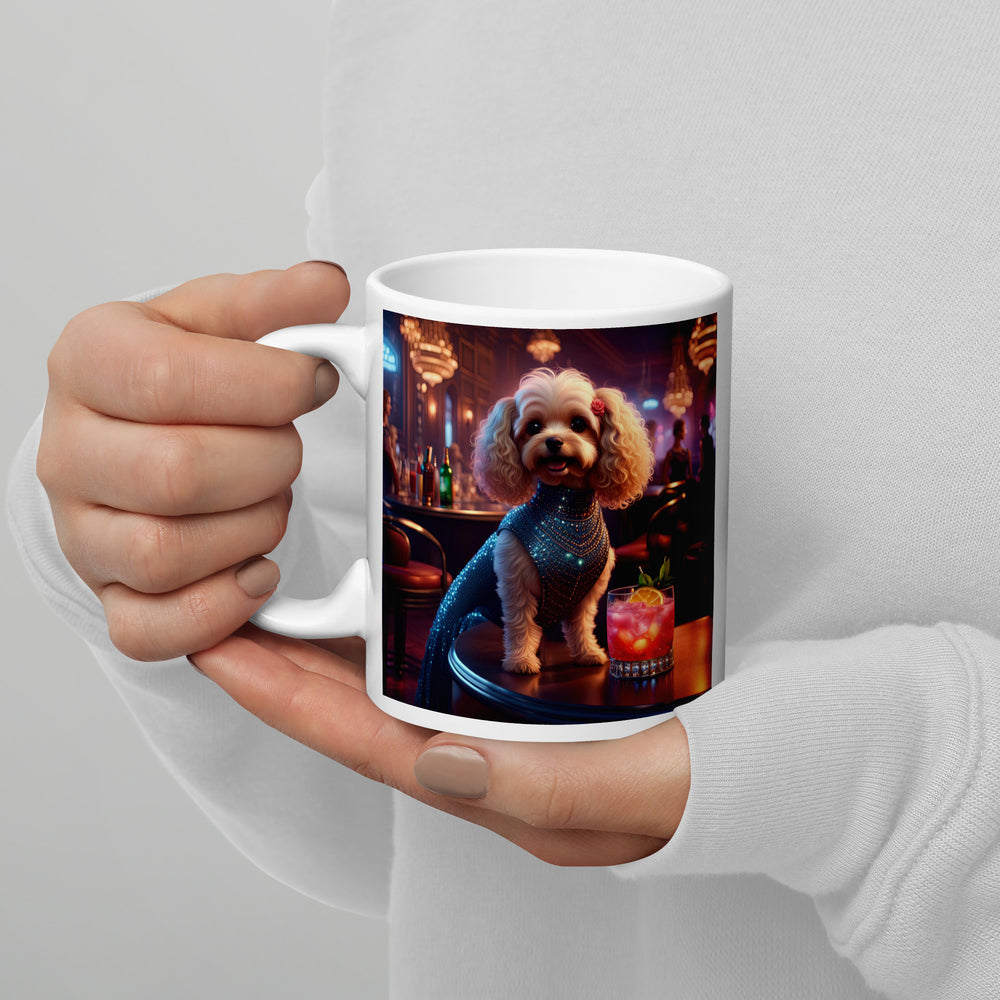 Cavapoo General- White glossy mug v22