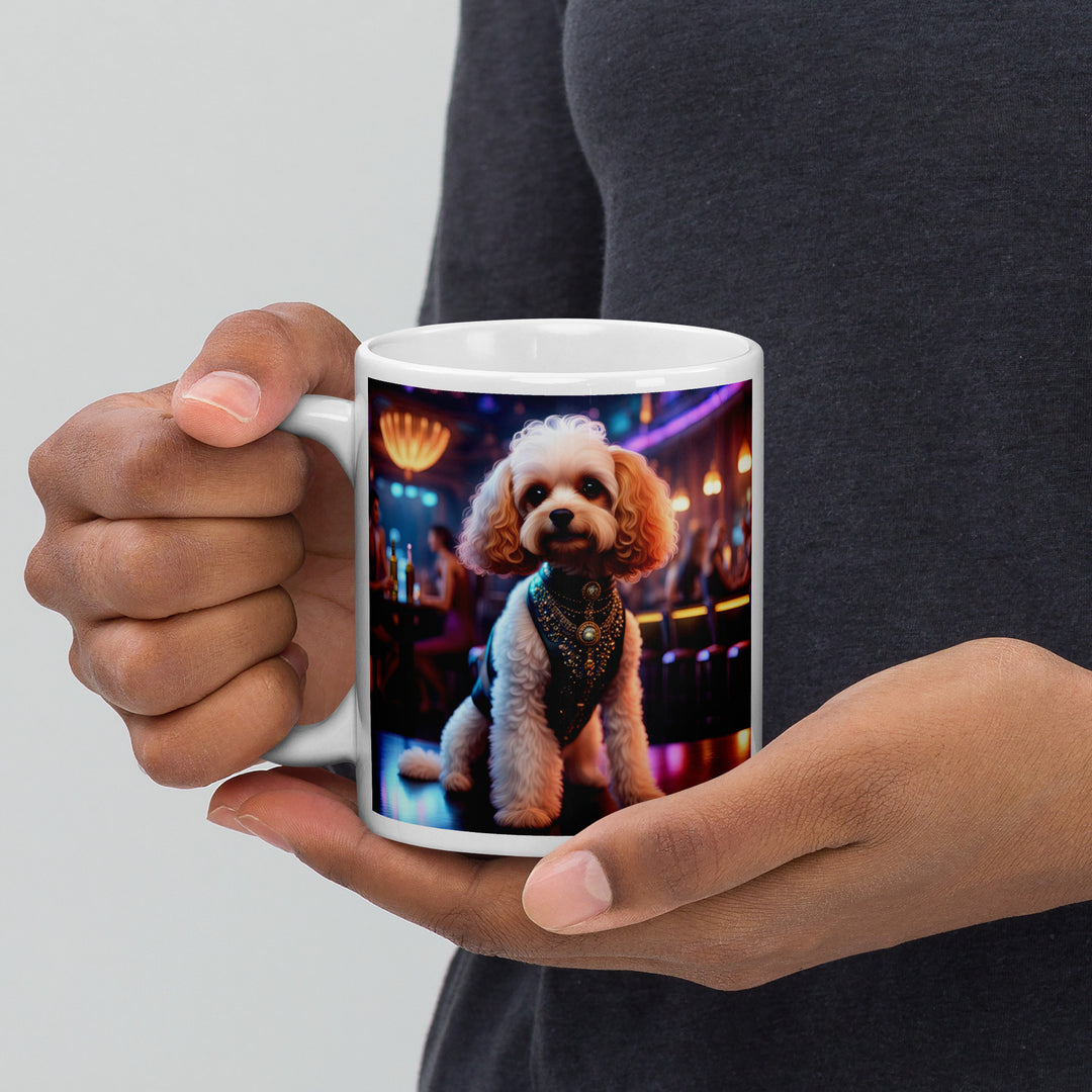 Cavapoo General- White glossy mug v25