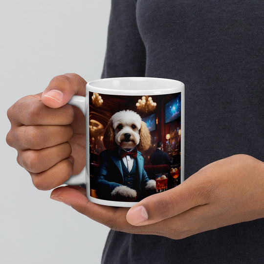 Cavapoo General- White glossy mug v28