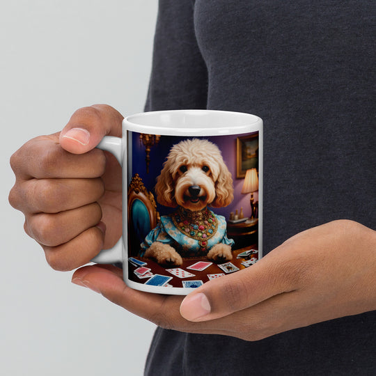 Goldendoodle- White glossy mug v3