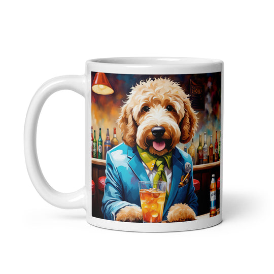 Goldendoodle- White glossy mug v6
