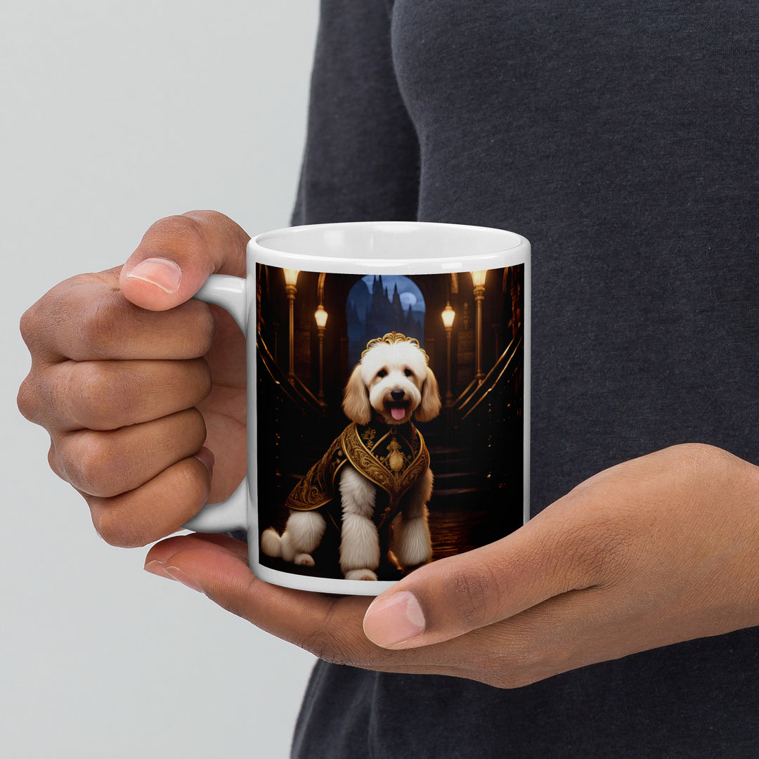 Goldendoodle- White glossy mug v7
