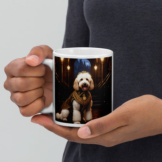 Goldendoodle- White glossy mug v7