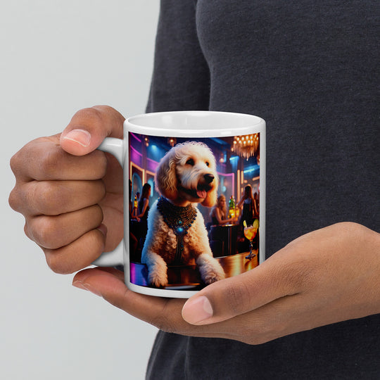 Goldendoodle- White glossy mug v9