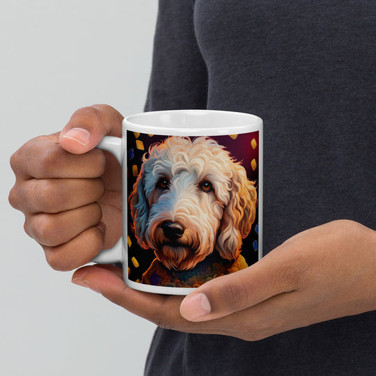 Goldendoodle- White glossy mug v12