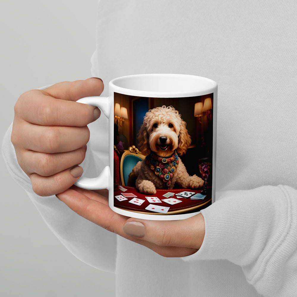 Goldendoodle- White glossy mug v21