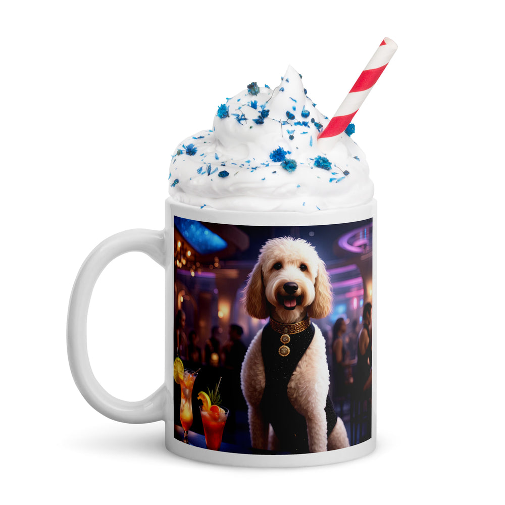 Goldendoodle- White glossy mug v14