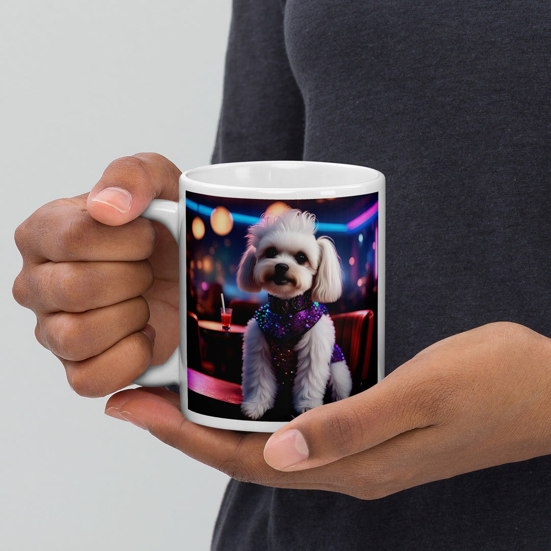 Maltipoo General- White glossy mug v5