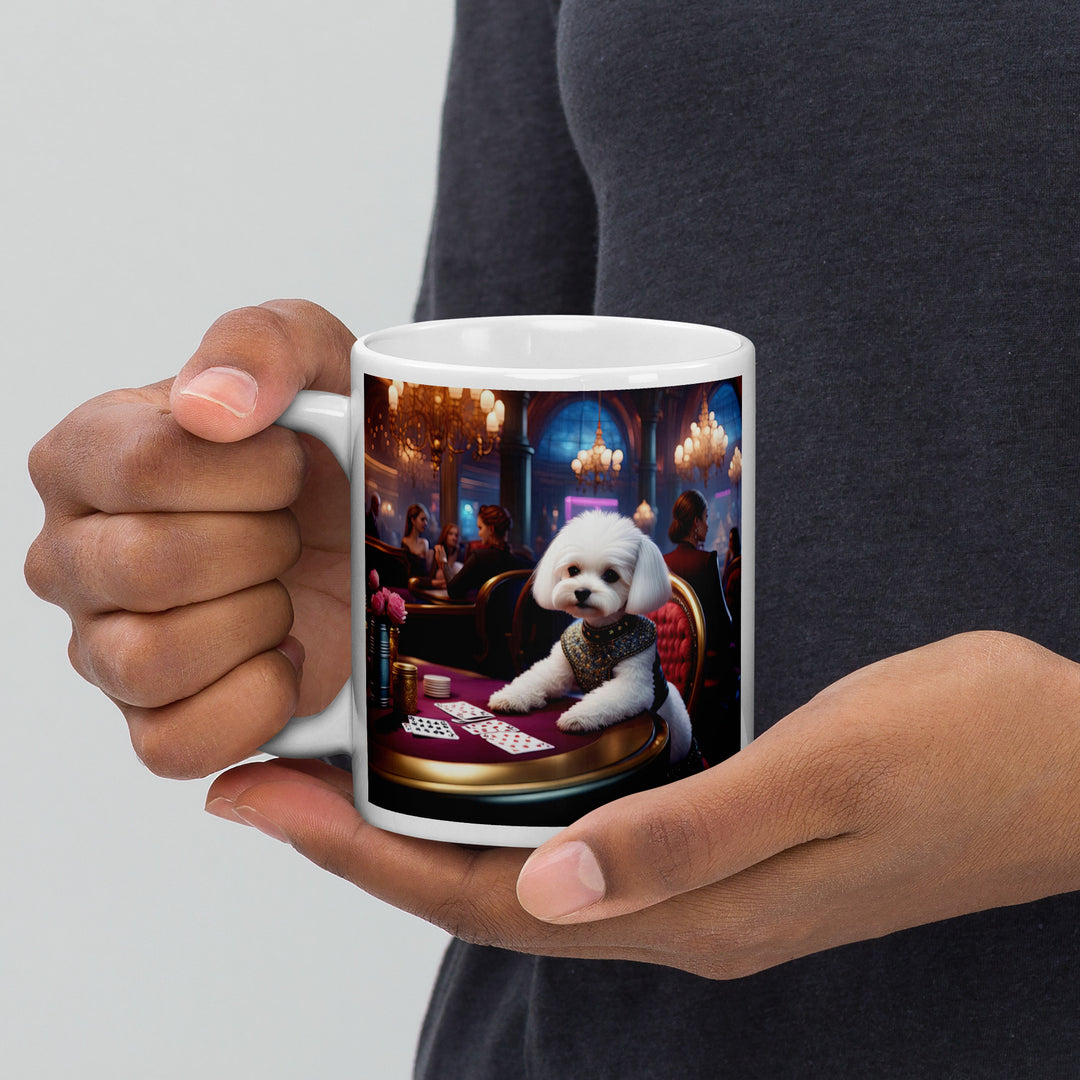 Maltipoo General- White glossy mug v9