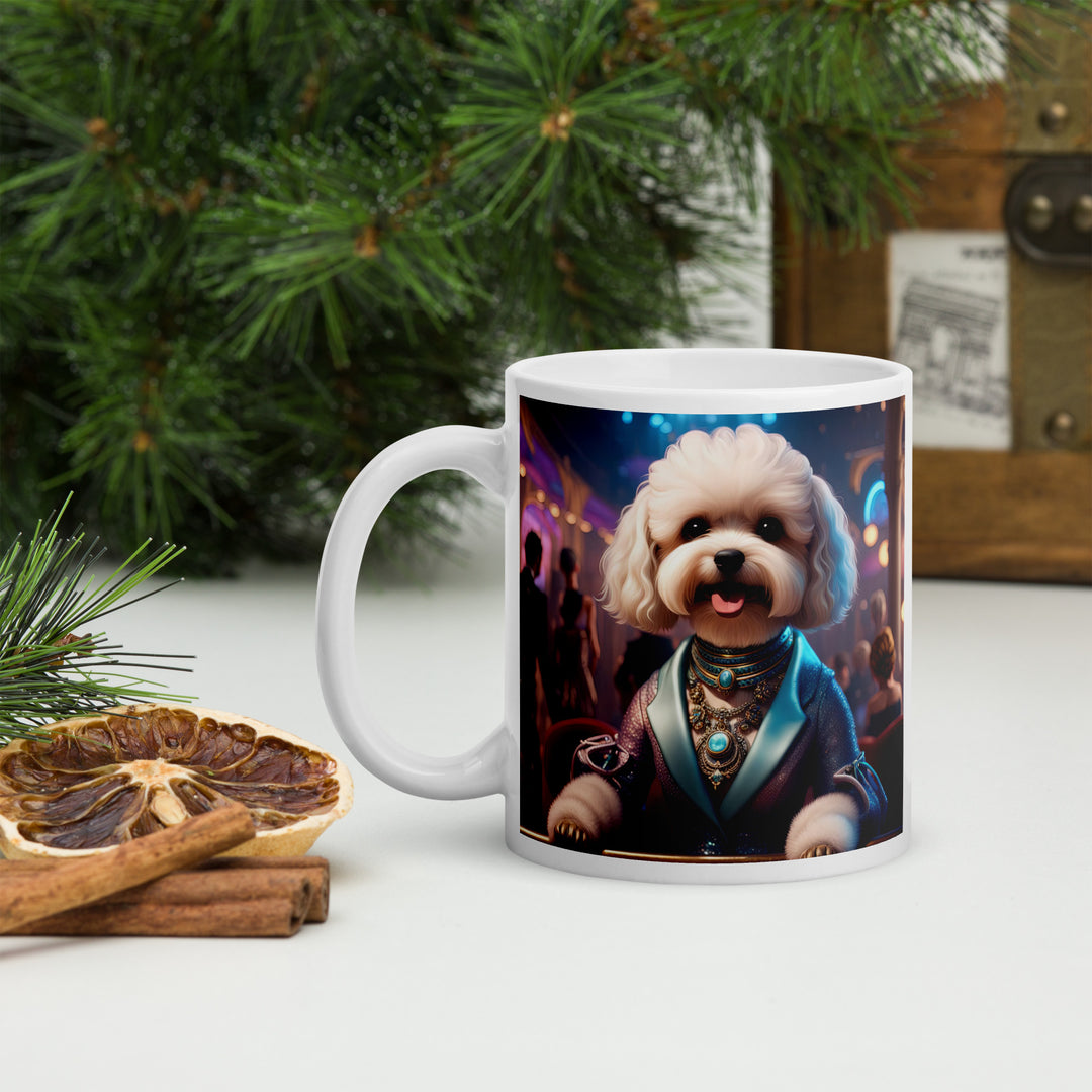 Maltipoo General- White glossy mug v15