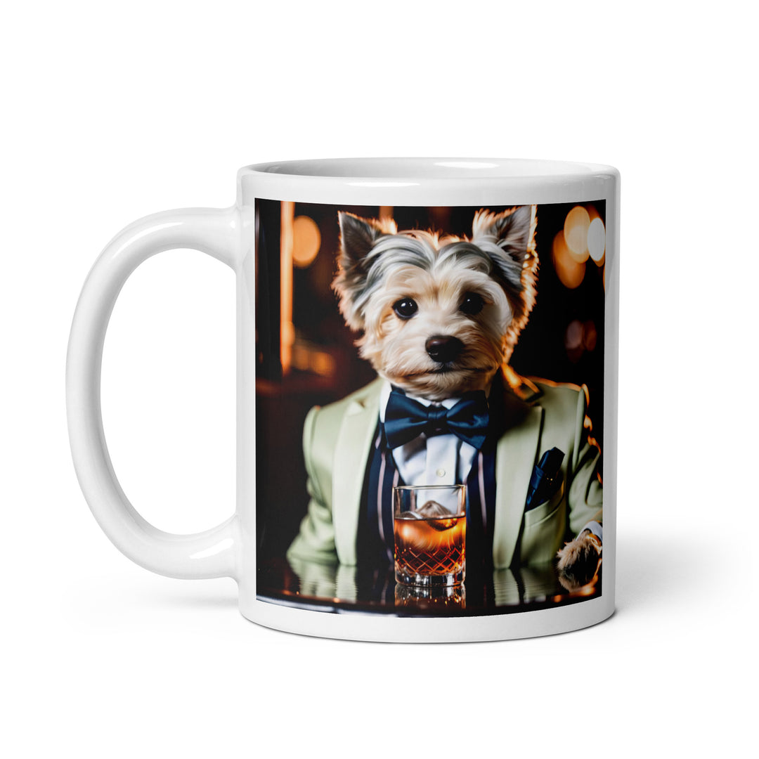 Morkie General- White glossy mug