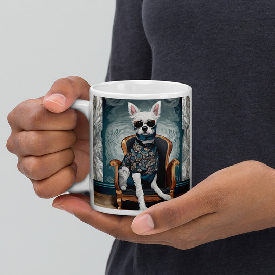 Pekapoo General- White glossy mug v8