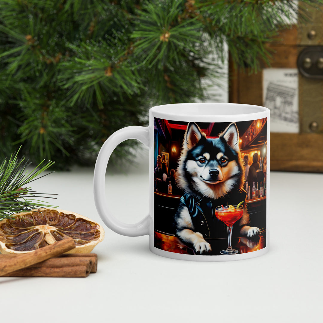 Pomsky General- White glossy mug v2