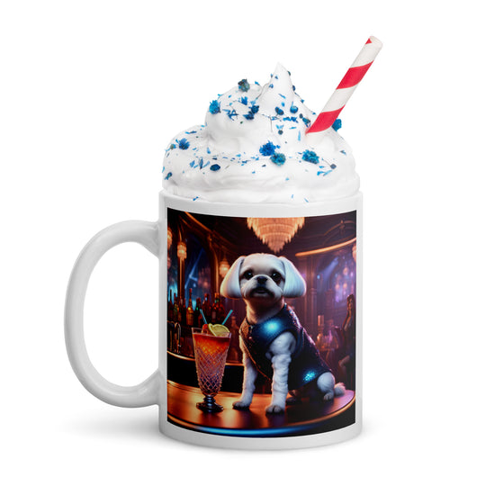Pugapoo General- White glossy mug v4