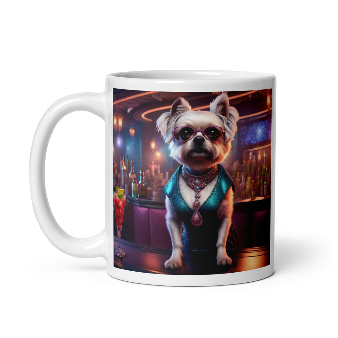 Pugapoo General- White glossy mug v6