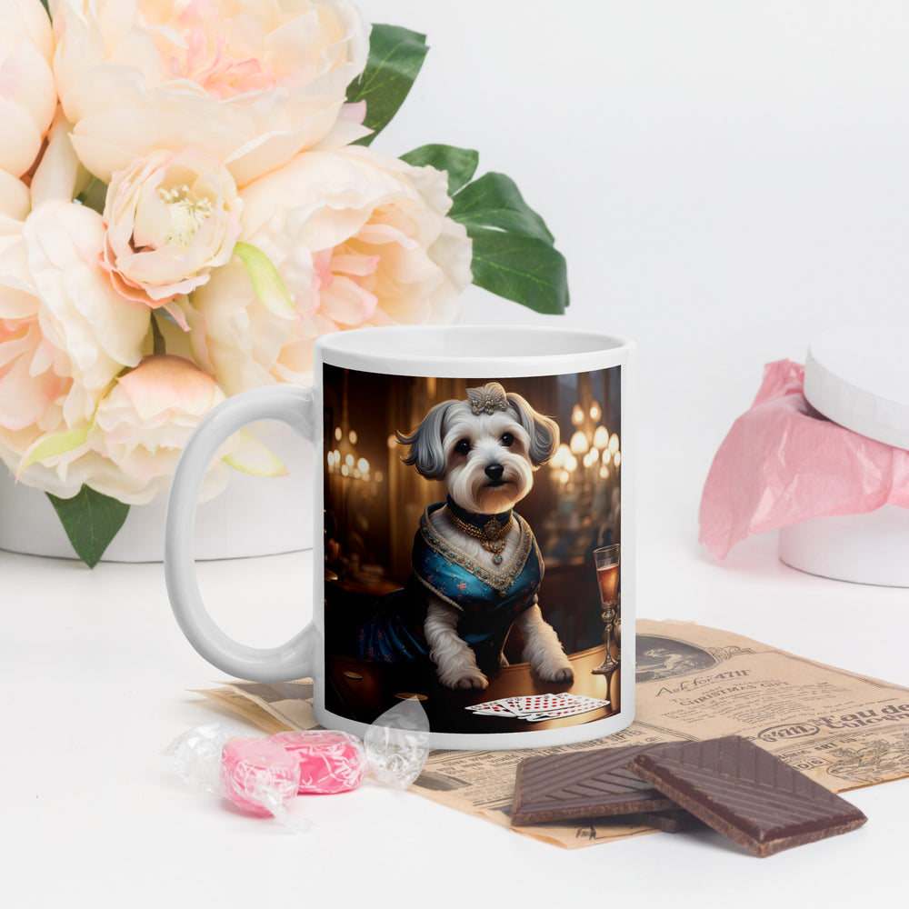 Schnoodle- White glossy mug v7