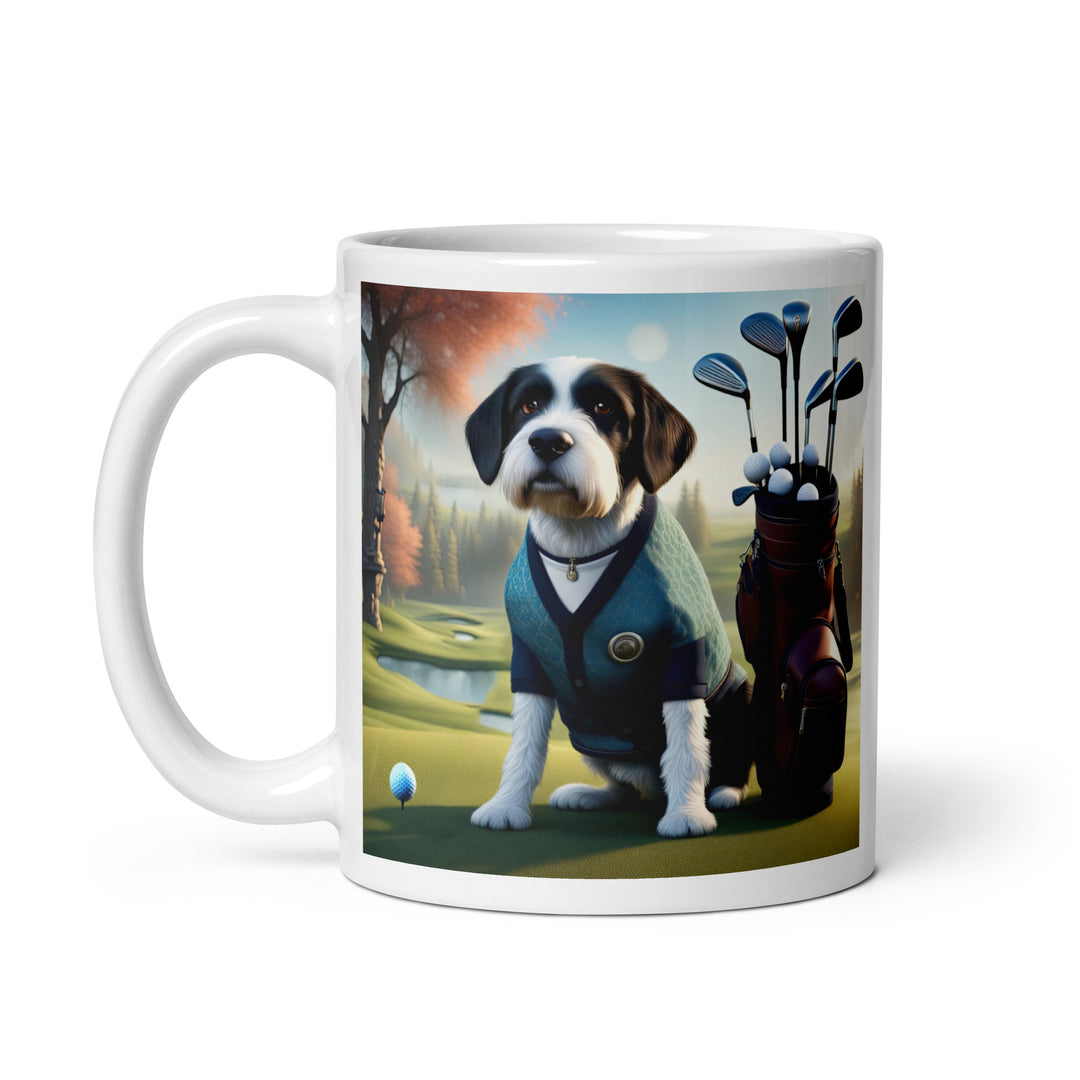 Springador Golfer- White glossy mug v6