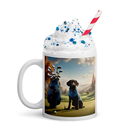 Springador Golfer- White glossy mug v3