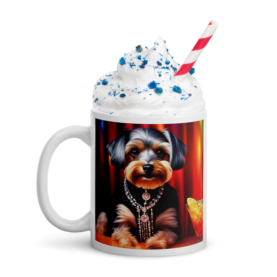 Yorkipoo General- White glossy mug v2