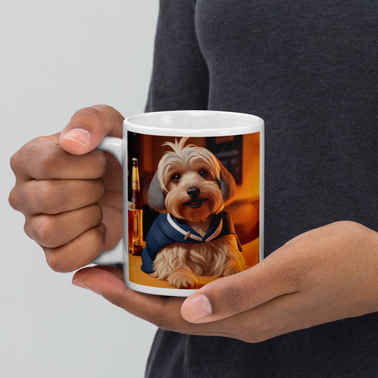 Yorkipoo General- White glossy mug v7