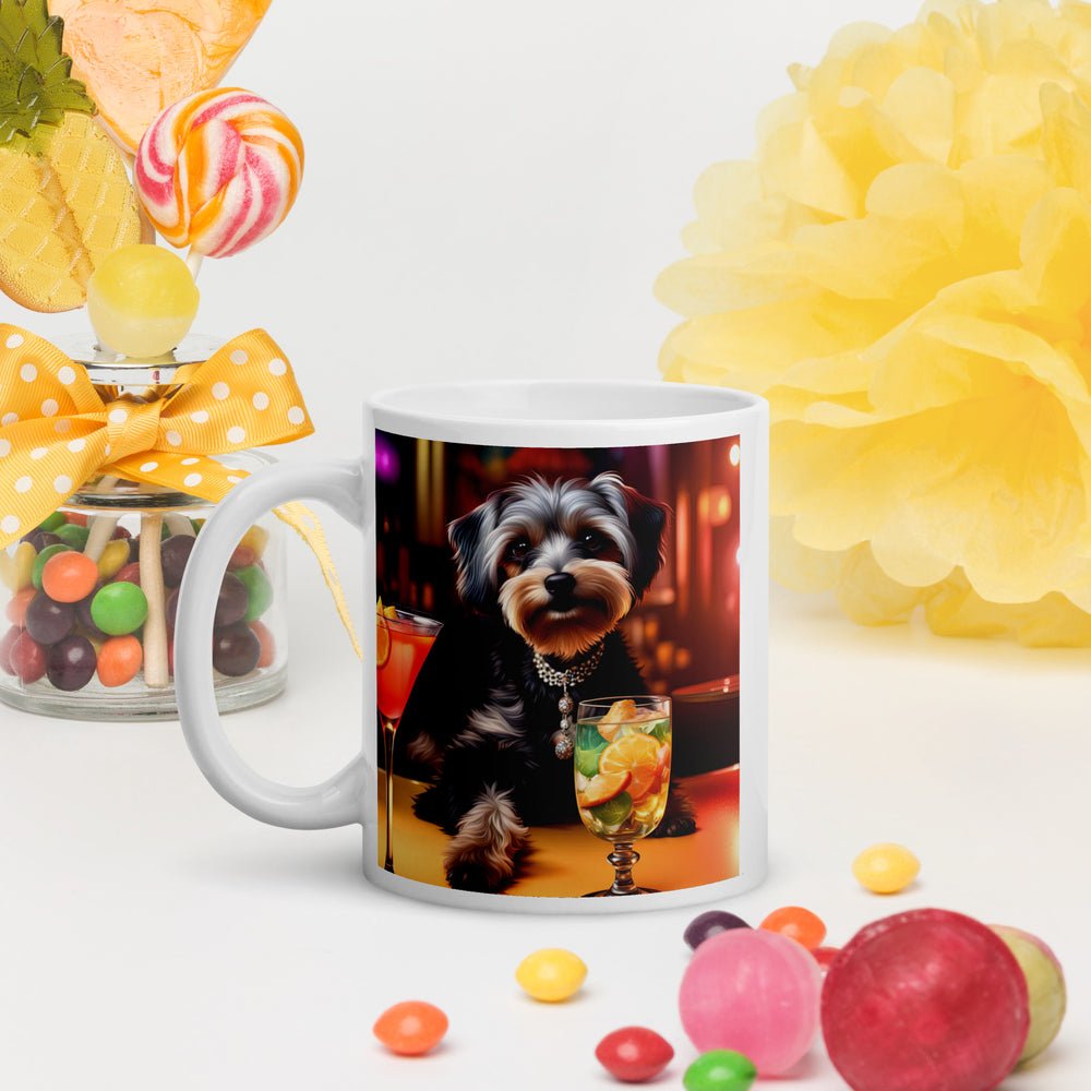 Yorkipoo General- White glossy mug v8