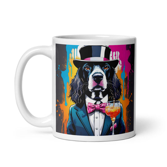 Sprocker Spaniel General- White glossy mug v2