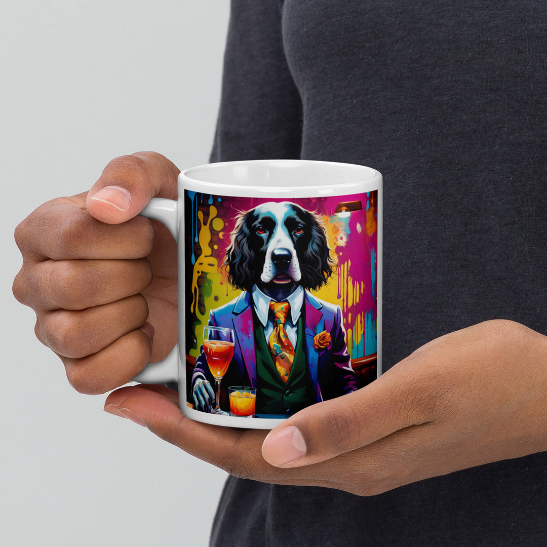 Sprocker Spaniel General- White glossy mug v13