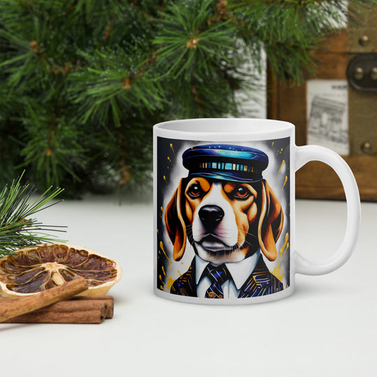 Beagle- White glossy mug