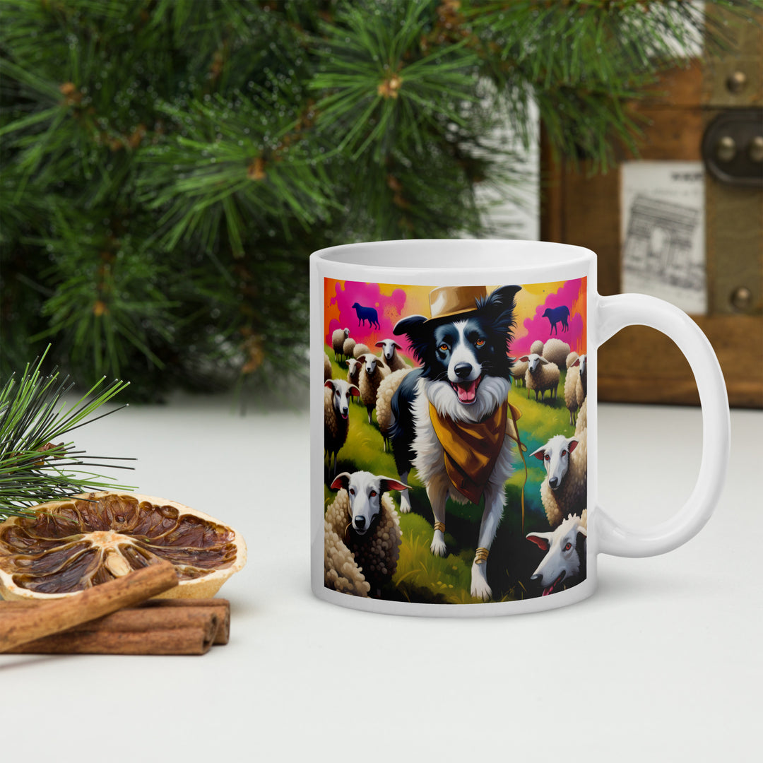 Australian Shepherd- White glossy mug v2