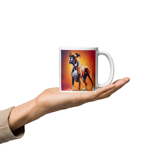 Boxer- White glossy mug v5