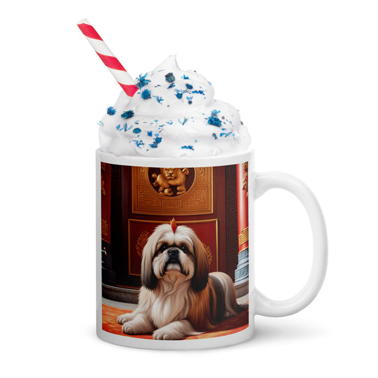 Shih Tzu- White glossy mug