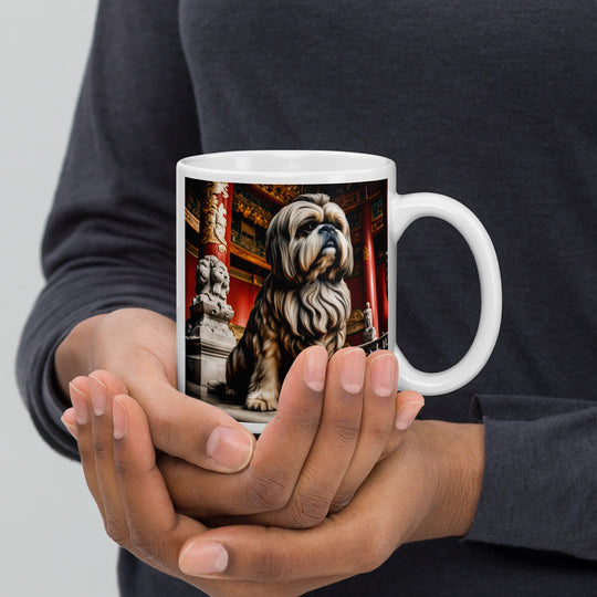 Shih Tzu- White glossy mug v5