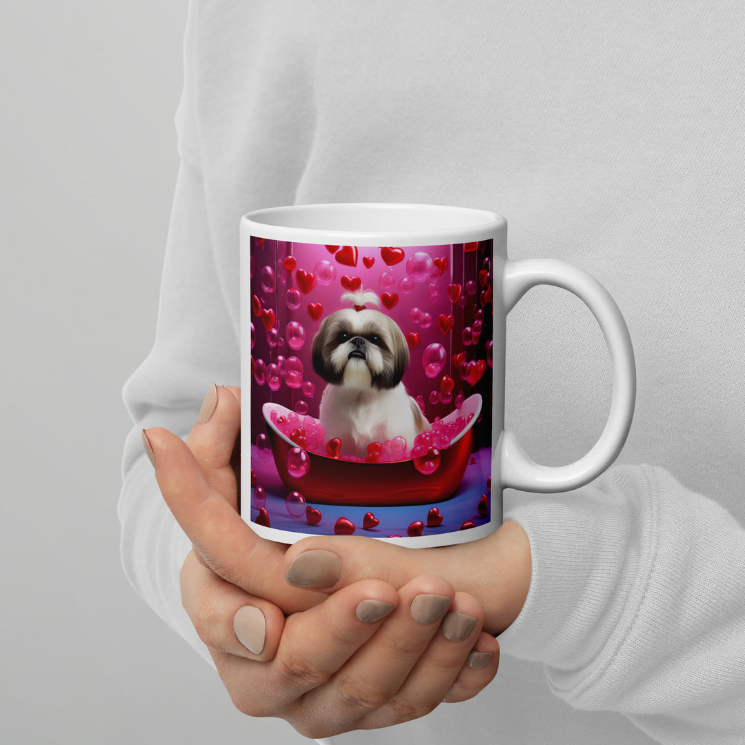 Shih Tzu- White glossy mug