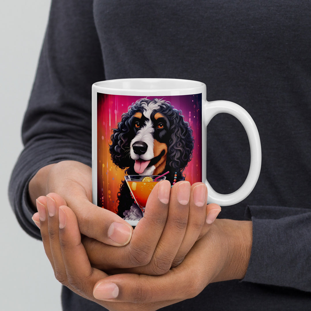 Bernedoodle General- White glossy mug v6