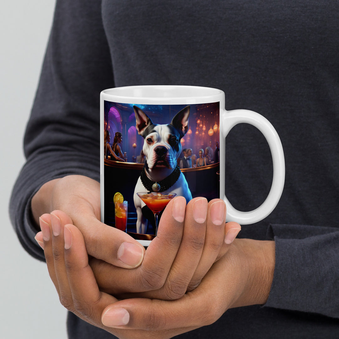 Catahoula Bulldog General- White glossy mug v8