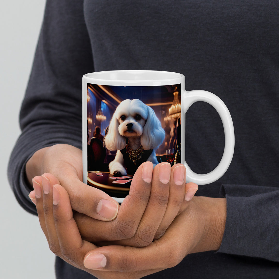 Cavachon- White glossy mug v8