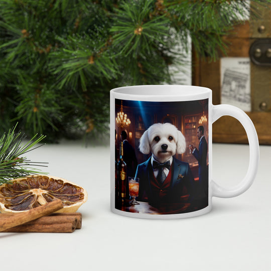 Cavachon- White glossy mug v11