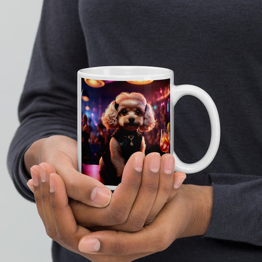 Cavapoo General- White glossy mug v19