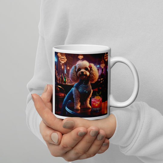 Cavapoo General- White glossy mug v22