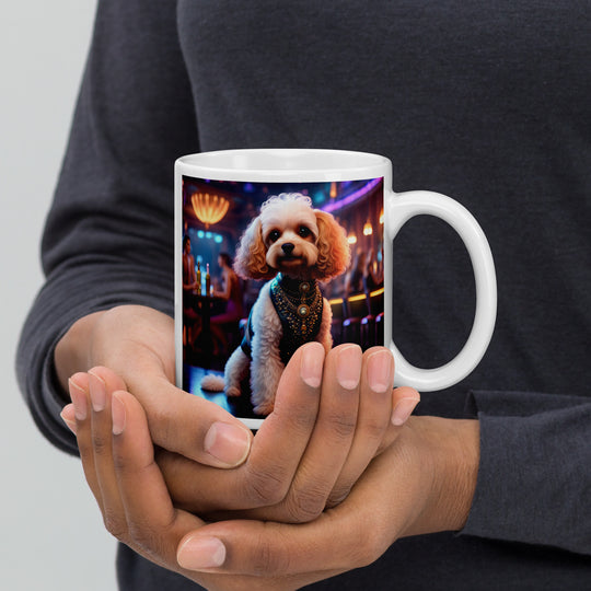 Cavapoo General- White glossy mug v25