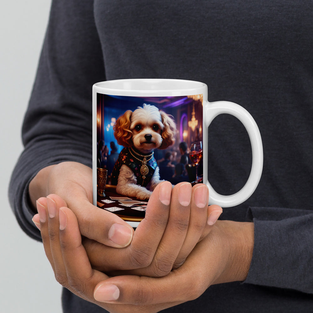 Cavapoo General- White glossy mug v29