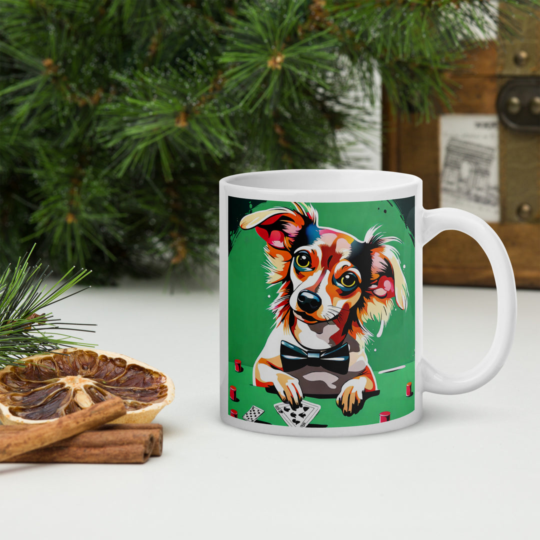 Chiweenie General- White glossy mug v17