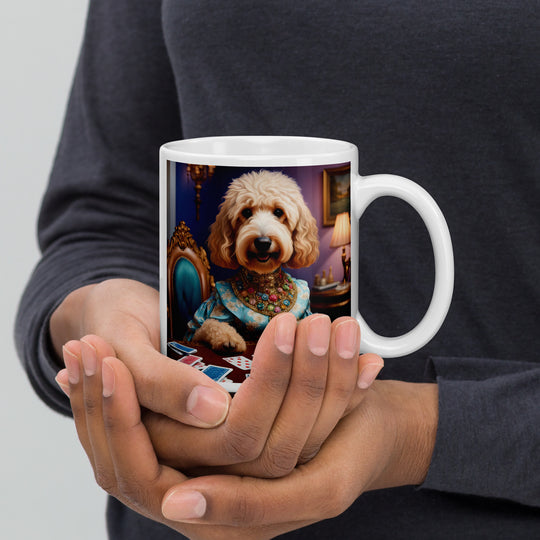 Goldendoodle- White glossy mug v3